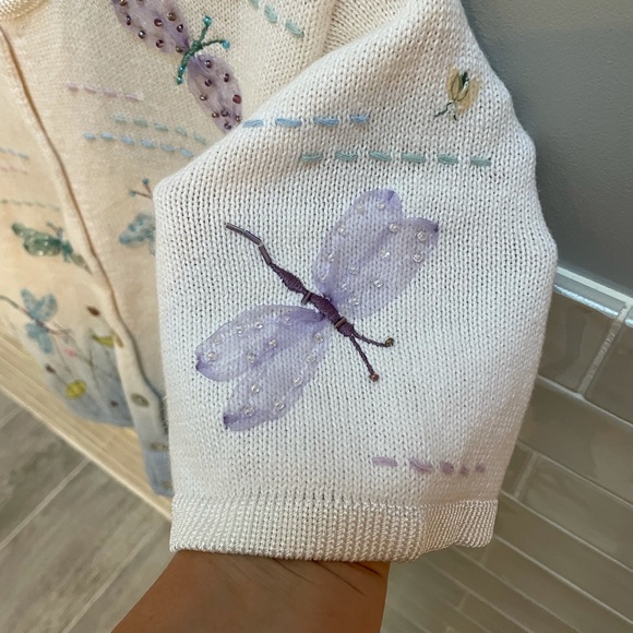 Vintage Susan Bristol Hand Embroidered Cardigan - Picture 5 of 11